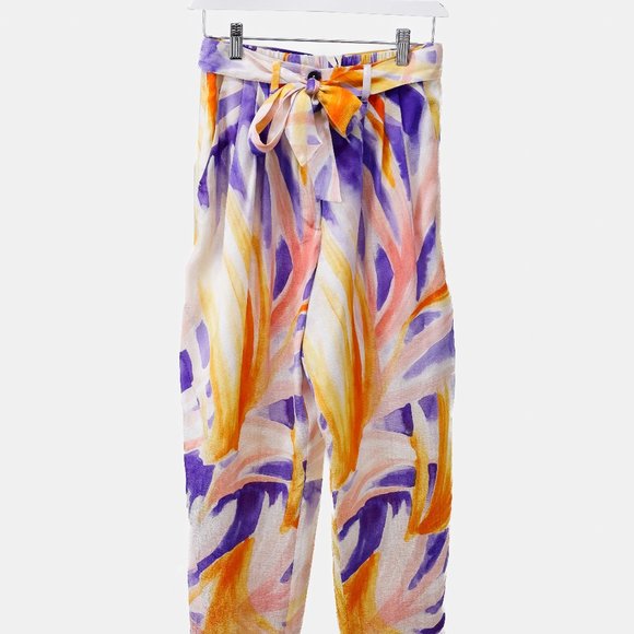 Forte_Forte 6293 Panarea Printed Silk Pant - Picture 2 of 14